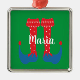 Retro söta älva fötter julpresent julgransprydnad metall