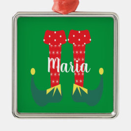 Retro söta älva fötter julpresent julgransprydnad metall