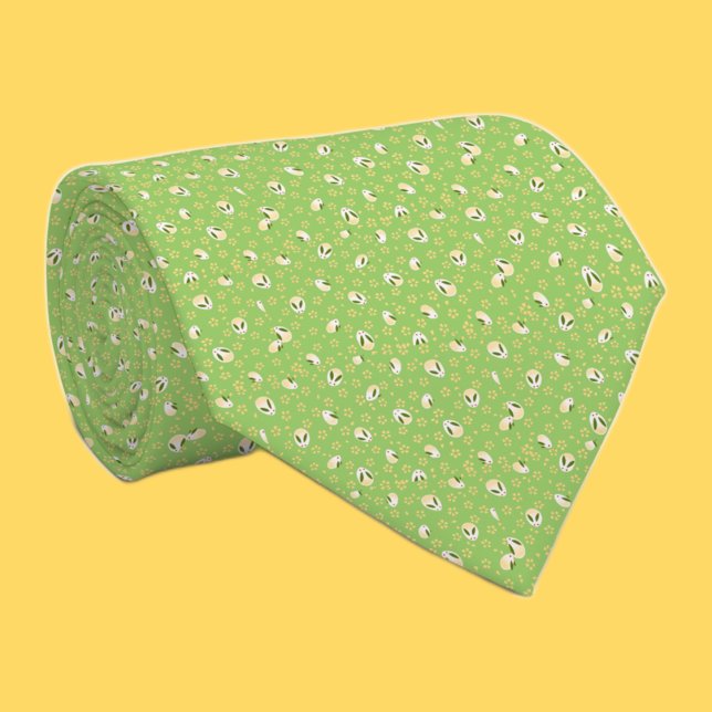 Retro Söta Djur Påsk Slips (Skapare uppladdad)