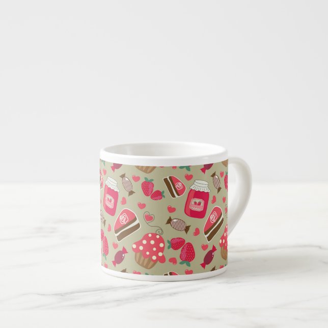 Retro sötsaker espressomugg (Framsida höger)