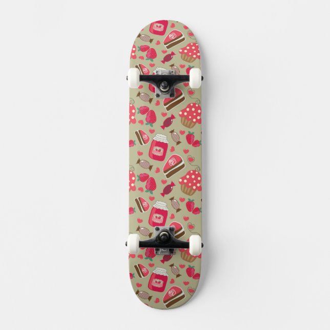 Retro sötsaker old school skateboard bräda 18 cm (Framsida)