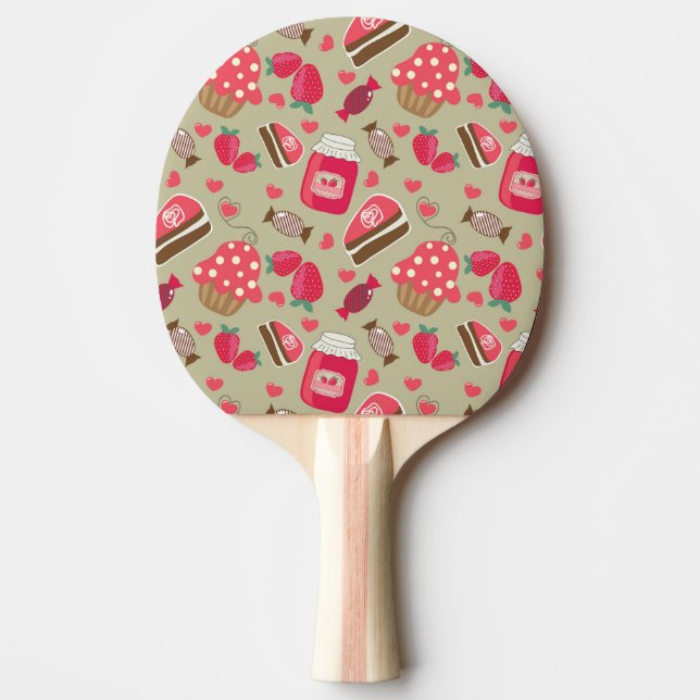 Retro sötsaker pingisracket (Framsidan)