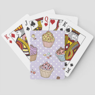 Retro sötsakmönster casinokort