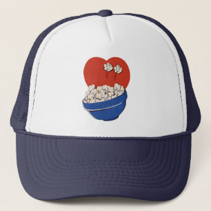 Retro Sött Humor, Skål med Popcorn för Biobesök! Truckerkeps