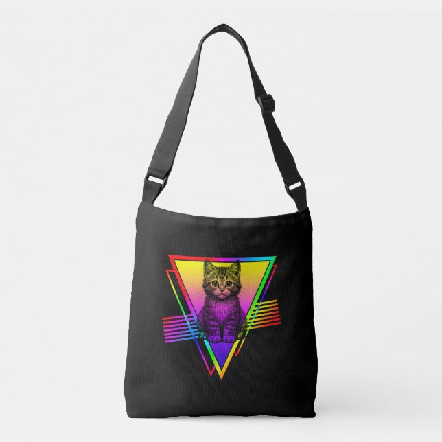 Retro Sött Katt Axelväska (Framsida)