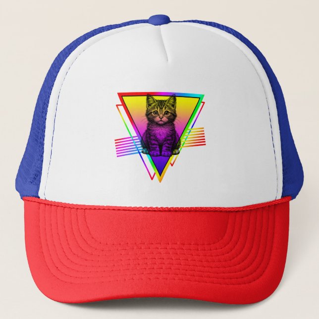 Retro Sött Katt Keps (Framsida)