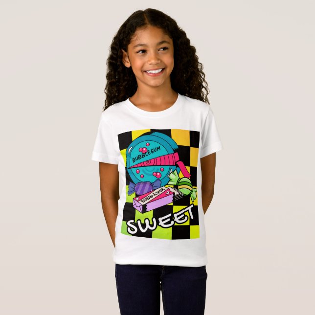 Retro Sött Som Karamell T Shirt (Hel framsida)