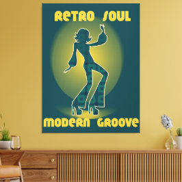 Retro Soul Modern Groove Canvastryck