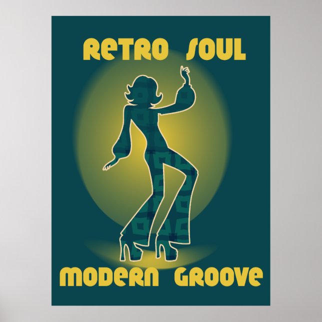 Retro Soul Modern Groove Poster (Framsidan)