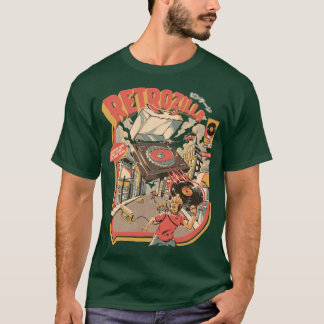 Retro Soundzilla Black T Shirt