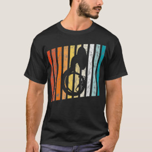 Retro Sousaphone Tuba 70s Music Band Disted T Shirt
