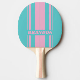 Retro South Beach Board Ränder med Namn Pingisracket