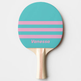 Retro South Beach tvärgående randig med namn Pingisracket
