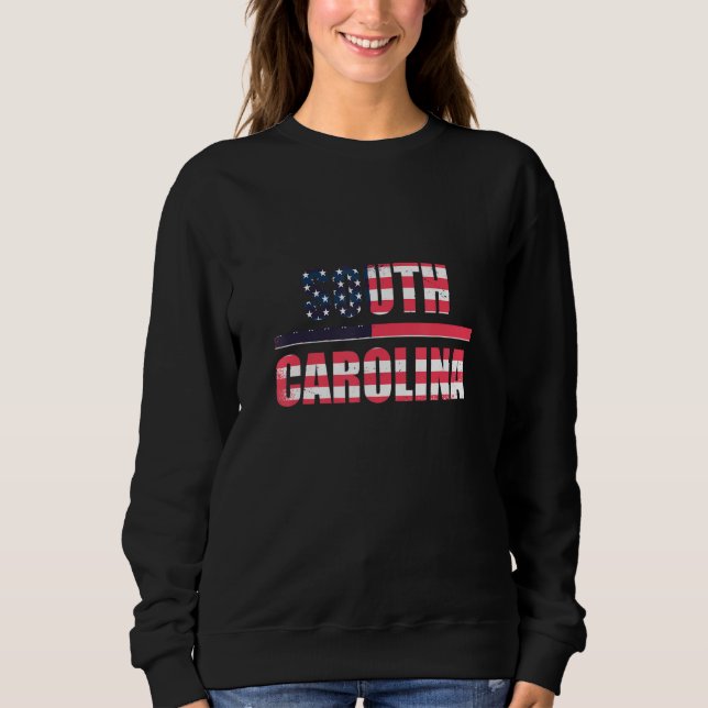 Retro South Carolina USA T Shirt (Framsida)