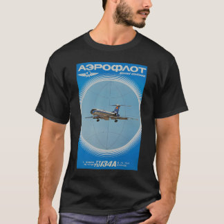 Retro Sovjetflygbolag Aeroflot Russian Airline Fro T Shirt
