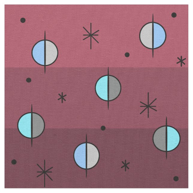 Retro Space-åldersplanet Startar Maron Tyg (Närbild)