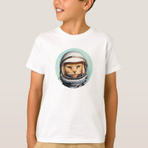 Retro Space-katt T-Shirt
