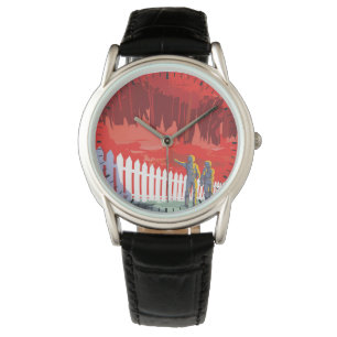 Retro Space Poster av Kepler-186f. Armbandsur