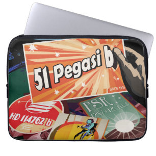 Retro Space Poster-Exoplanet Discovery 51 Pegasi B Laptop Fodral