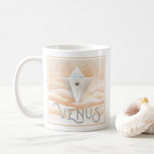 Retro Space Poster-observatoriet i solsystemet Kaffemugg