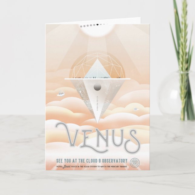 Retro Space Poster-observatoriet i solsystemet Kort (Framsida)