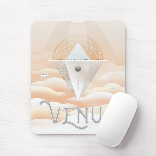 Retro Space Poster-observatoriet i solsystemet Musmatta (Med mus)