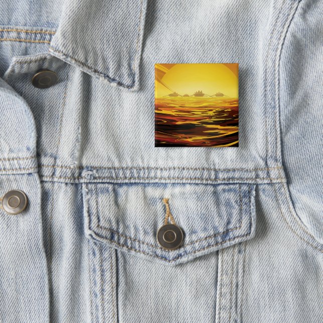 Retro Space Poster-Saturns största Måne, Titan. Knapp (In Situ)