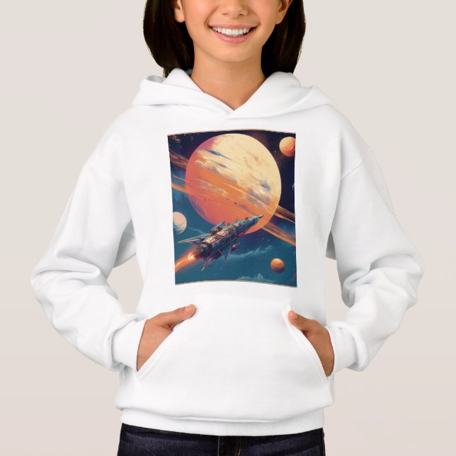 Retro Space-prospektering Poster T Shirt (Framsida)