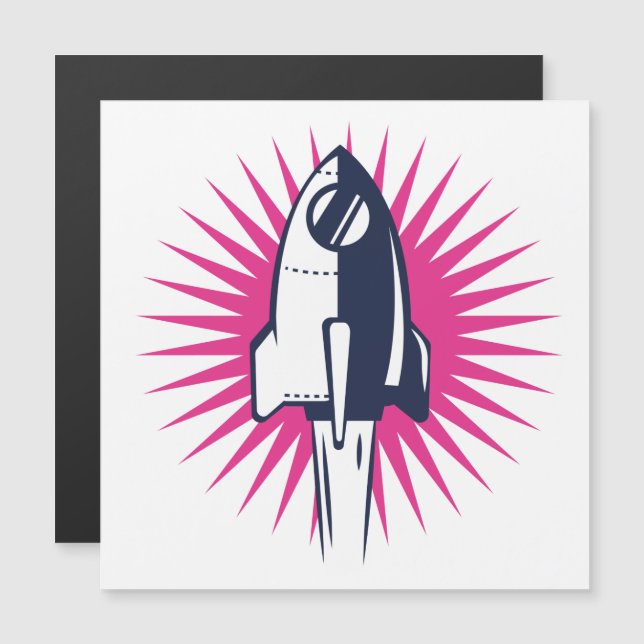 Retro Space Rocket (Fram/baksida)