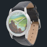 Retro Space Travel Poster-An Earth Science Uppdrag Armbandsur<br><div class="desc">Varm, blöt och med en atmosfär som bara är höger är jorden det enda ställe vi känner till med livet, och mycket av det. Jordvetenskapen uppdrag övervaka vår hemplanet och hur den förändras så att den kan fortsätta att tillhandahålla en säker fristad när vi når djupare in i kosmos.</div>