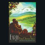 Retro Space Travel Poster-An Earth Science Uppdrag Poster<br><div class="desc">Varm,  blöt och med en atmosfär som bara är höger är jorden det enda ställe vi känner till med livet,  och mycket av det. Jordvetenskapen uppdrag övervaka vår hemplanet och hur den förändras så att den kan fortsätta att tillhandahålla en säker fristad när vi når djupare in i kosmos.</div>