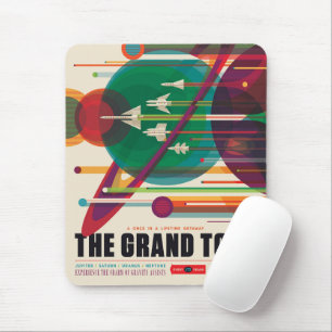 Retro Space Travel Poster - Solar System Grand Tou Musmatta