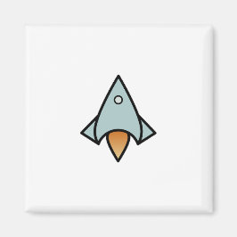 Retro SpacesHär Magnet