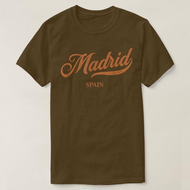 Retro Spain CityVintage Madrid  T Shirt (Design framsida)