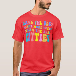 Retro Spara av bina - Spara av biplantans fler trä T Shirt