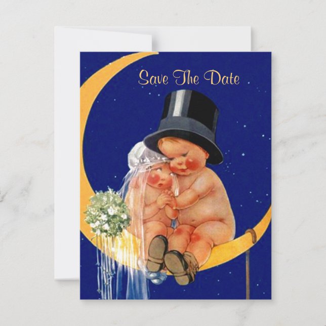 Retro SPARA DATUM ANNONS Lätt att anpassa Spara Datumet (Framsida)