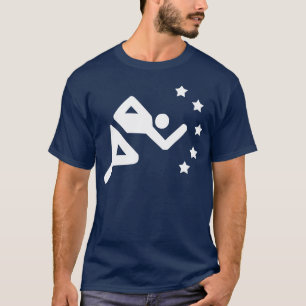 Retro spåra stjärnan t-shirt