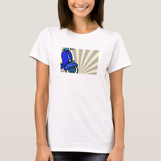 Retro sparkcykel t-shirt (Framsida)