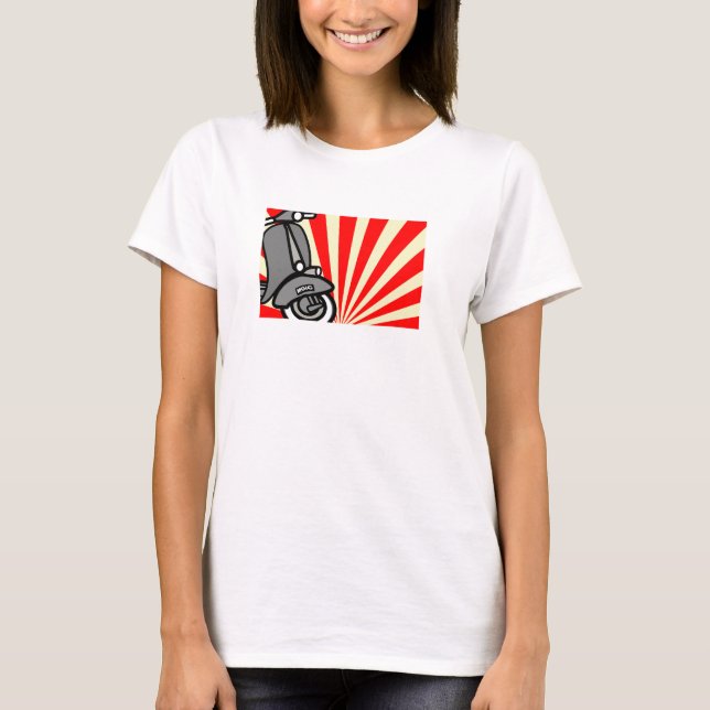 Retro sparkcykel tee (Framsida)