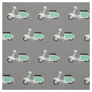 Retro sparkcykel utskrivavet tyg vid Rupert &