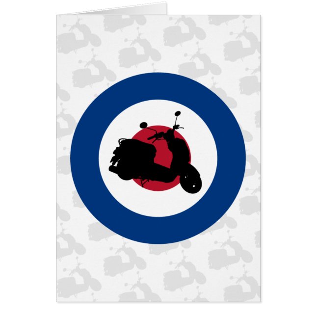 Retro sparkcykelkort hälsningskort (Framsidan)