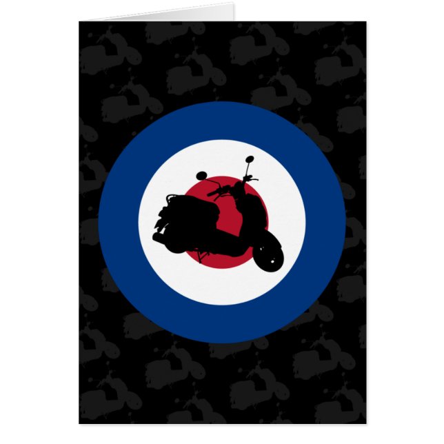 Retro sparkcykelkort hälsningskort (Framsidan)