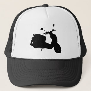 Retro sparkcykelSilhouettelock Truckerkeps