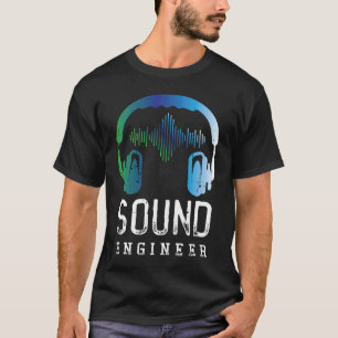 Retro Speakers Music Audio Engineering Ljud Engin T Shirt