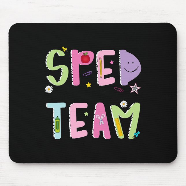 Retro Specialutbildningsgrupp Groovy Drömteam Sp Musmatta (Framsidan)