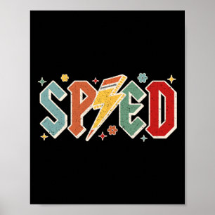 Retro Sped Lärare Penna Blixt Åter Till S Poster