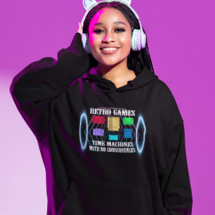Retro-spel är som Time Maskiner Hoodie