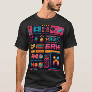 Retro-spel: ett pixelbaserat paradis t shirt