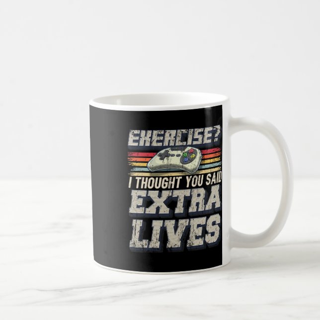 Retro-spel för bildspelskontrollen i Extra är ett  Kaffemugg (Höger)