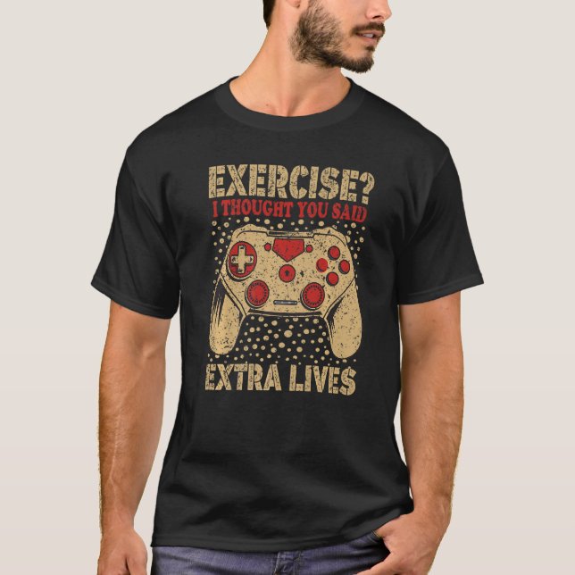 Retro-spel för bildspelskontrollen i Extra är ett  T Shirt (Framsida)